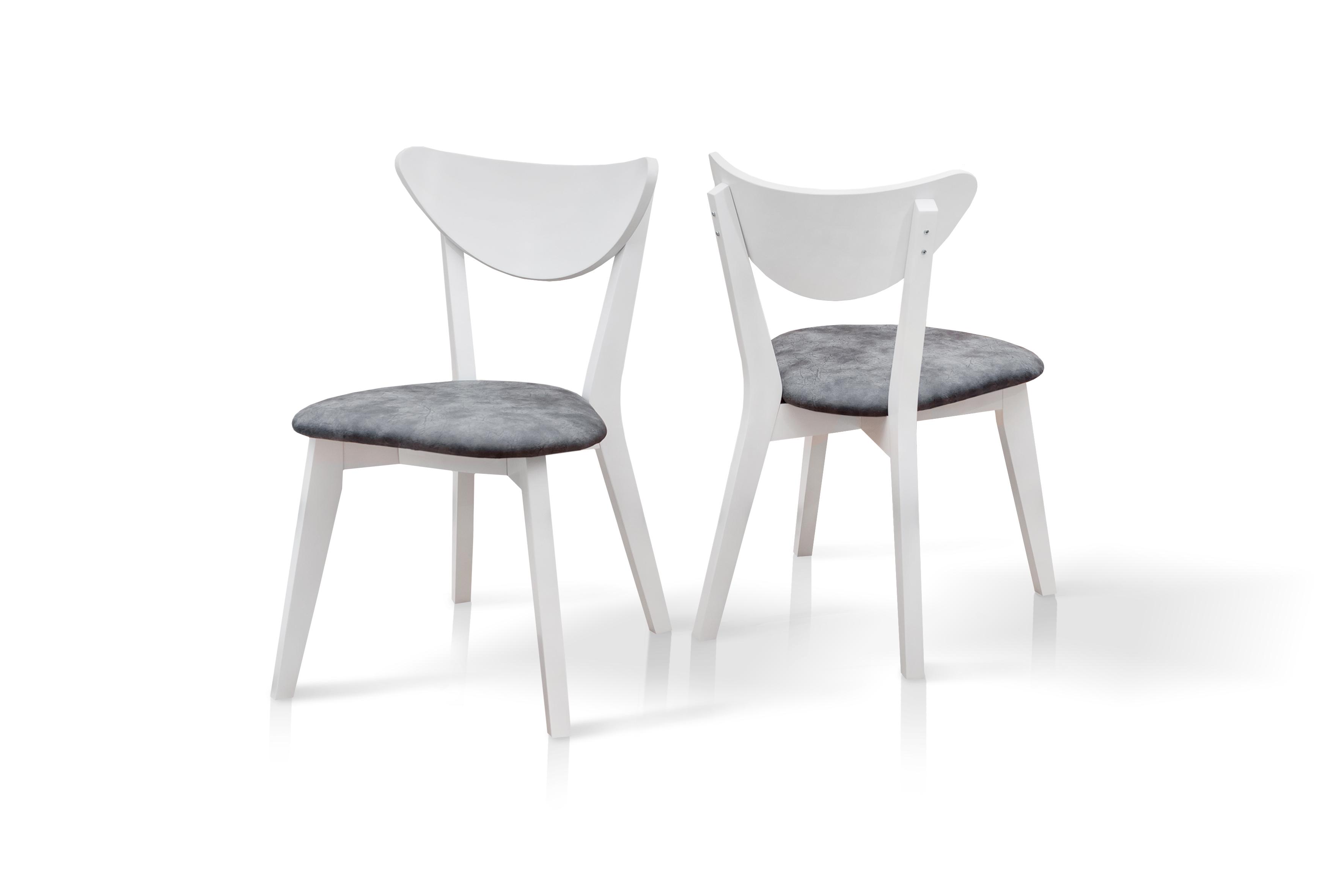 Кухонний стілець LUCAS Білий/Сірий - фото 2