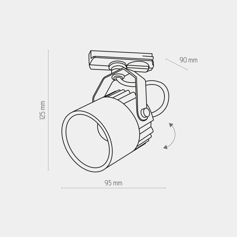 Трековий світильник TK Lighting 4144 Tracer 10 Вт 900 Лм 4000K White - фото 2