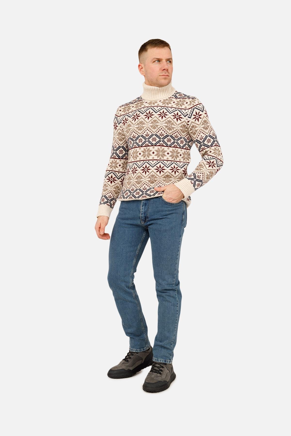 Свитер мужской ЦБ-00263897 р. 50 Молочный (SKT001029866) - фото 4 Свитер мужской ЦБ-00263897 р. 50 Молочный (SKT001029866) - фото 4