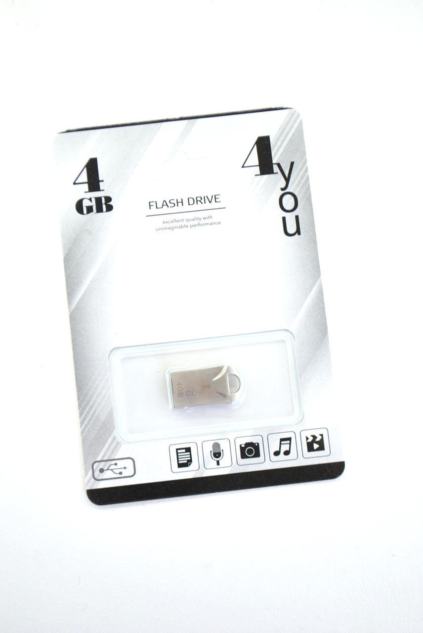 Флеш накоплювач USB 4you 4 Gb 106 metal series (1391005785)