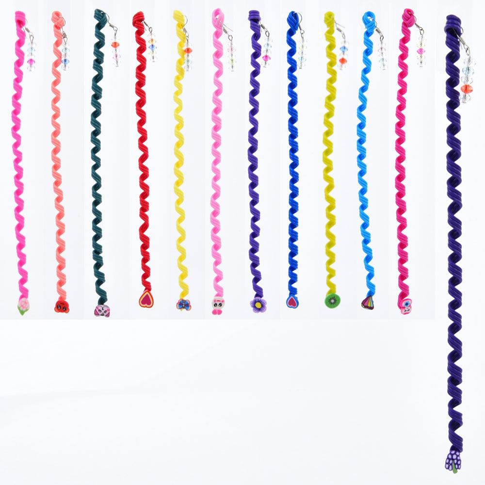 Канекалон для волос спираль 12 шт. 22 см (X14844)