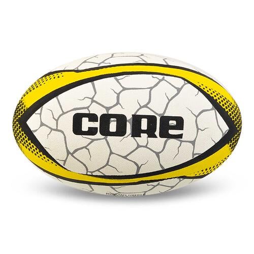 Мяч для регби CORE R-5388-5 р. 5 Бело-желтый (31773482) Мяч для регби CORE R-5388-5 р. 5 Бело-желтый (31773482)