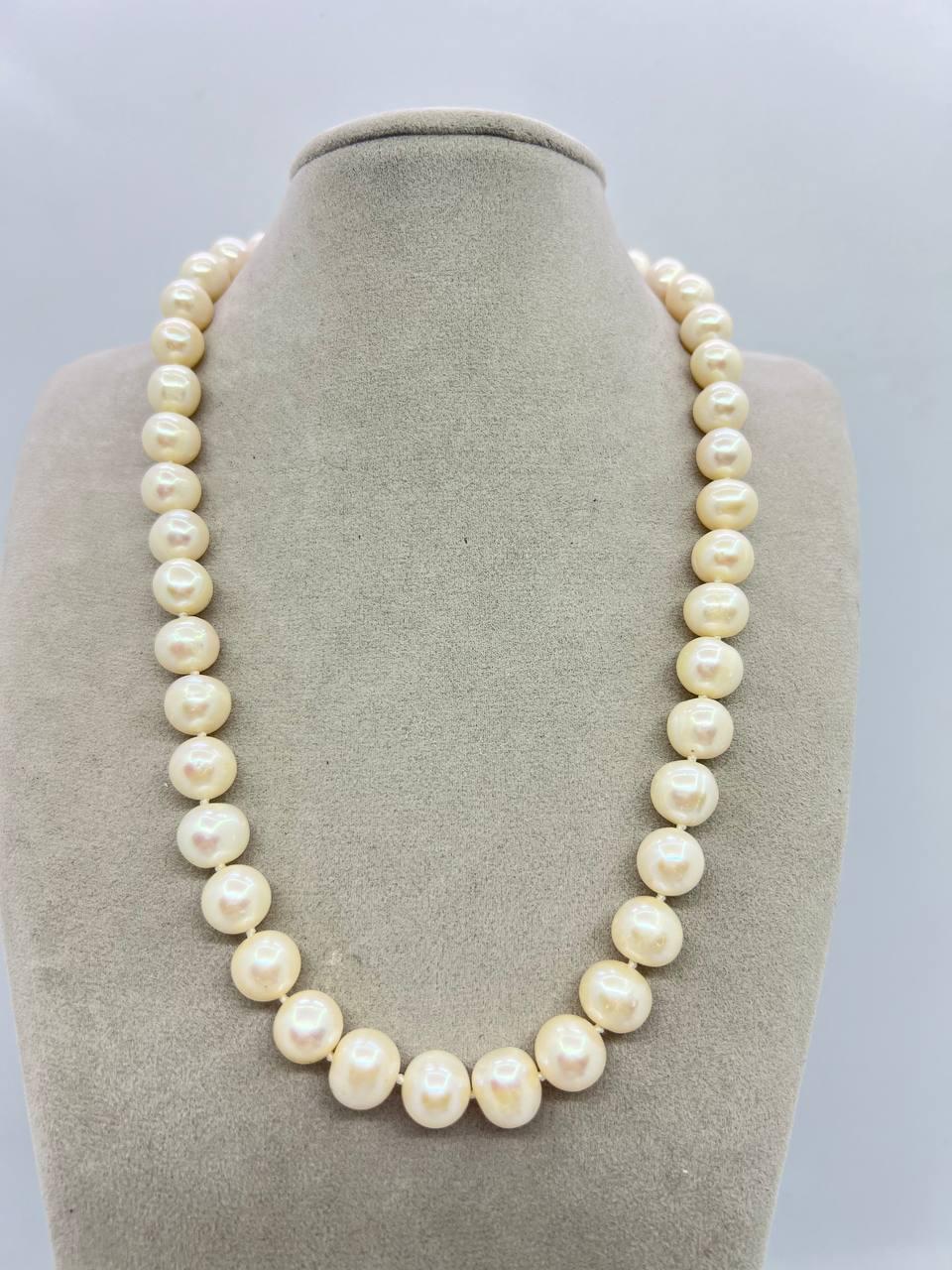 Намисто перли 10-11 мм 44 см Білий (10925)