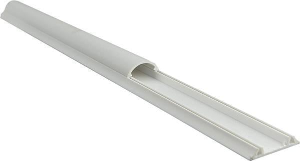 Канал кабельный напольный АСКО-УКРЕМ 25x10 мм 1000 мм с клеевым ПВХ слоем Белый (A0070030015)