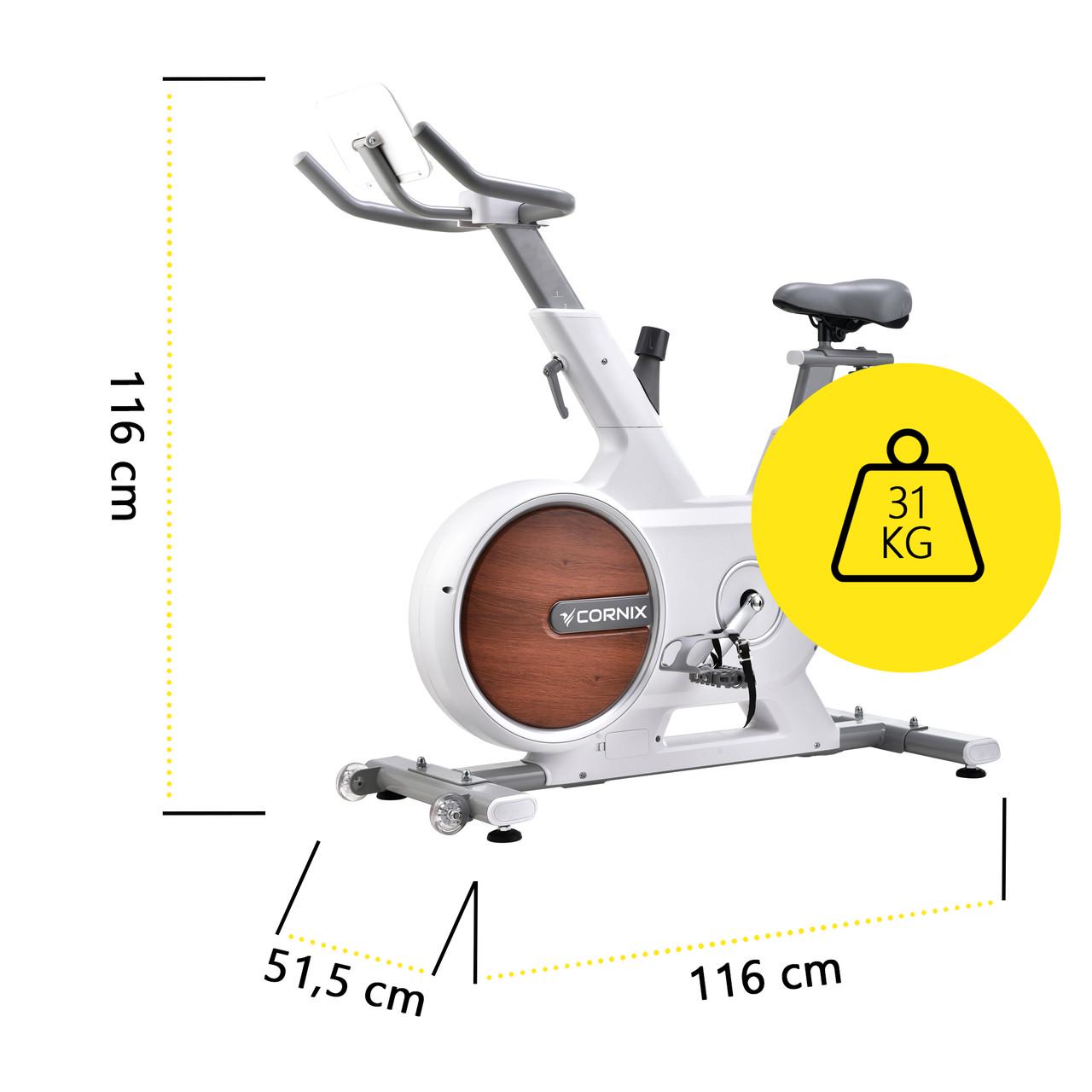 Велотренажер спиннинговый Cornix Eliza White/Grey (2671077771) - фото 4