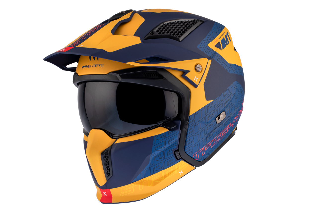 Мотошлем MT HELMETS Streetfighter SV S Totem C3 ECE2206 L Matt Yellow (26613) - фото 2