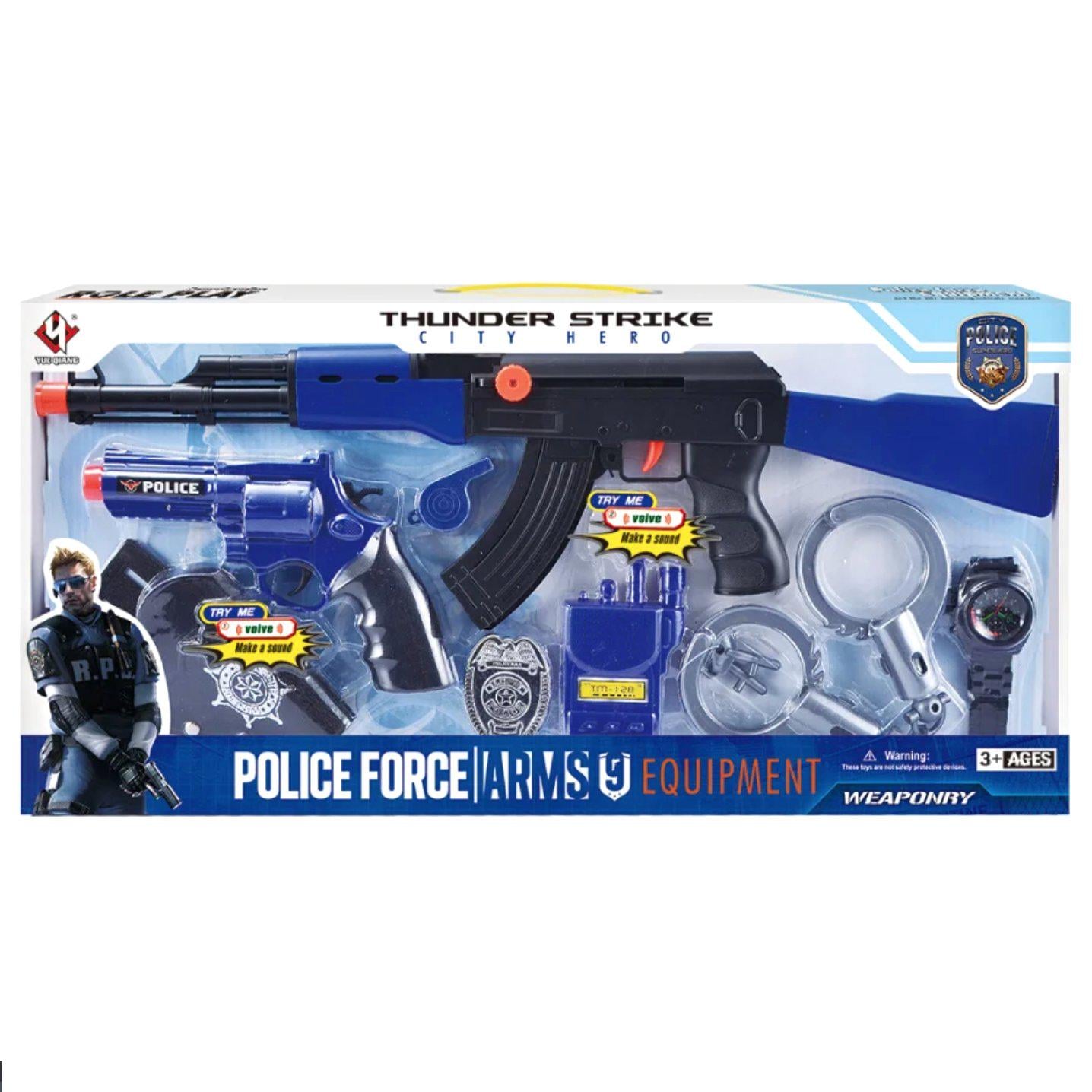 Набор полицейского Yueqiang с автоматом и пистолетом (57364)