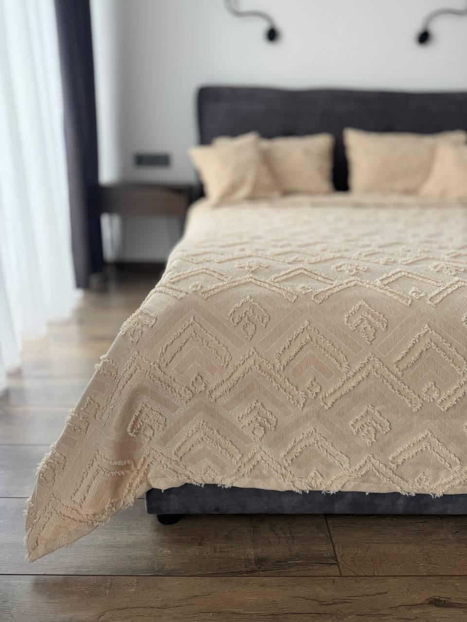 Покривало Бйорк 240x250 см Бежевий (23743-4-240x250cm) - фото 6