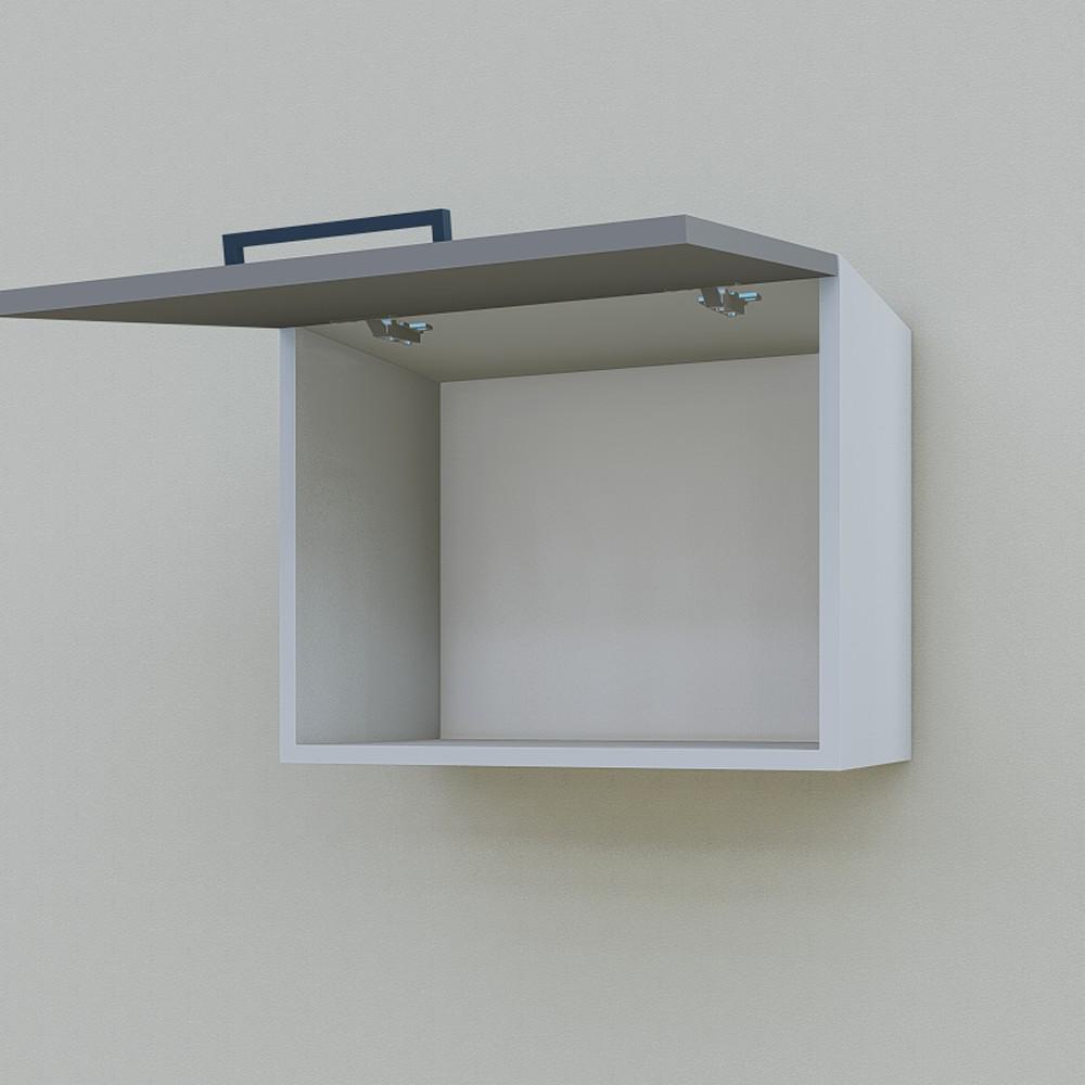 Шкаф навесной Opendoors МП9 для кухни под вытяжку 500 мм Антрацитовый/Светлый серый (МП9/8) - фото 3 Шкаф навесной Opendoors МП9 для кухни под вытяжку 500 мм Антрацитовый/Светлый серый (МП9/8) - фото 3