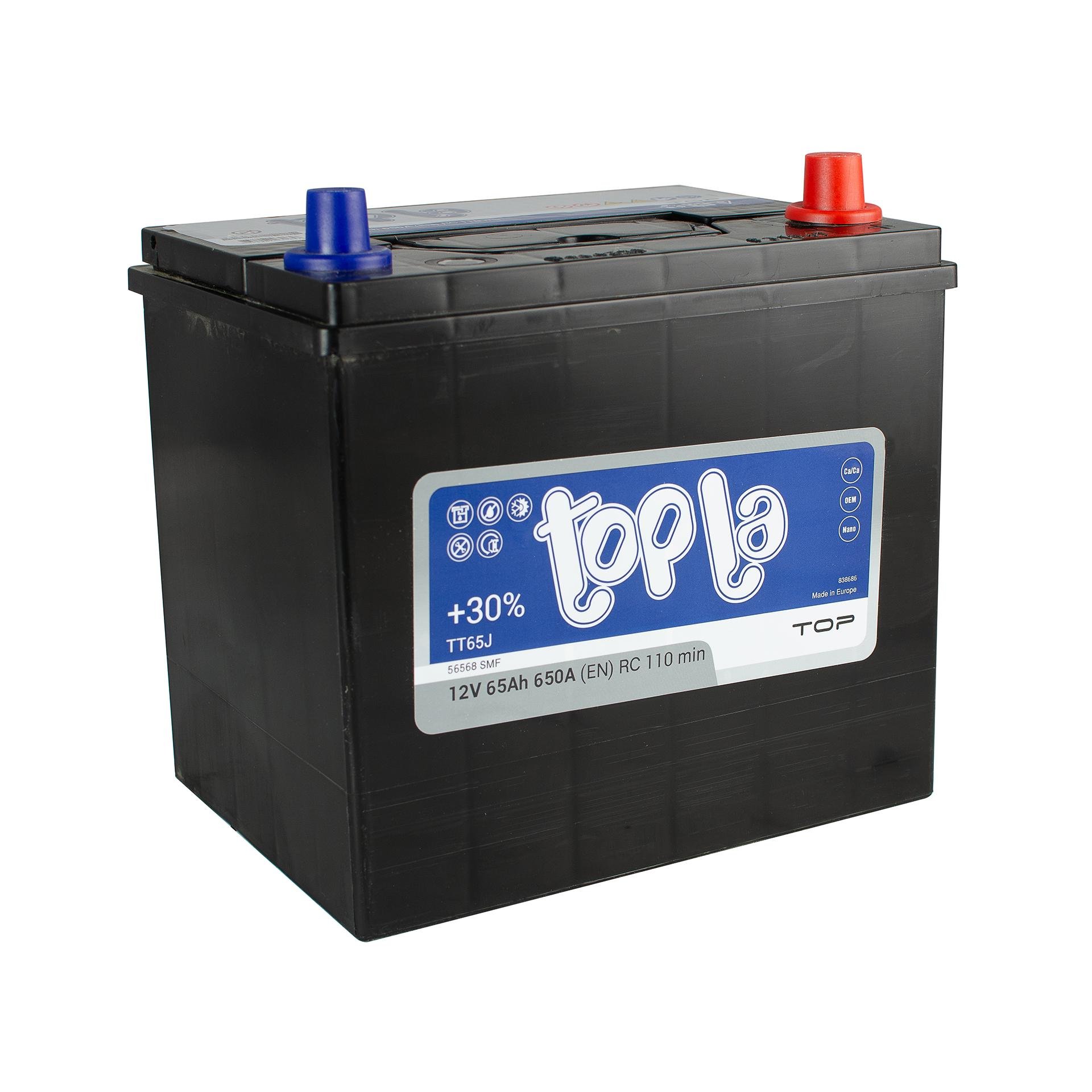 Акумулятор Topla Top/Energy Japan Euro 56568 65 Ah/12 V