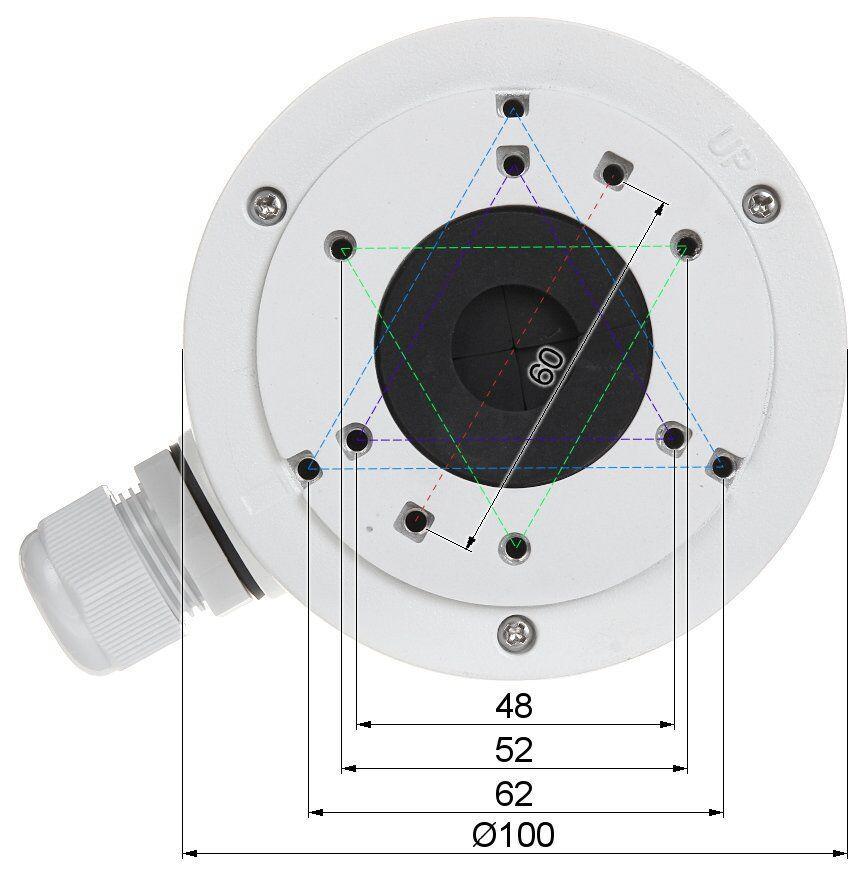 Розподільна коробка Hikvision DS-1280ZJ-XS - фото 3