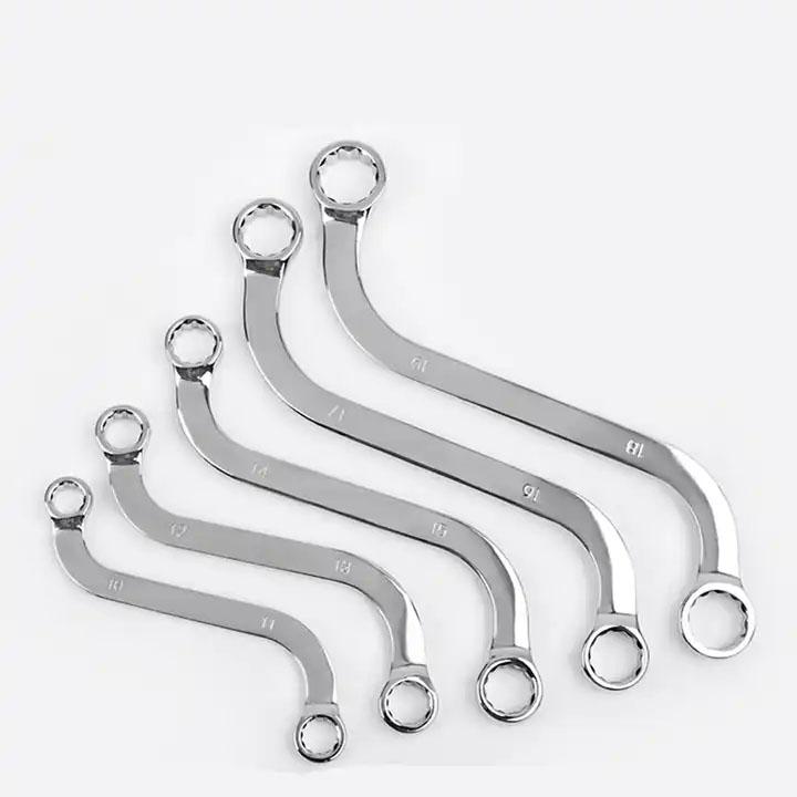 Ключ двусторонний накидной S-образный 5 шт. (Y01114)