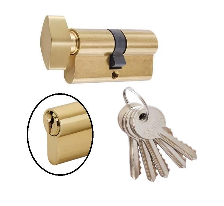 Цилиндр FZB узкий Т35x35 5 ключей SB 70 мм Золотистый (ЗС453) - фото 2 Цилиндр FZB узкий Т35x35 5 ключей SB 70 мм Золотистый (ЗС453) - фото 2