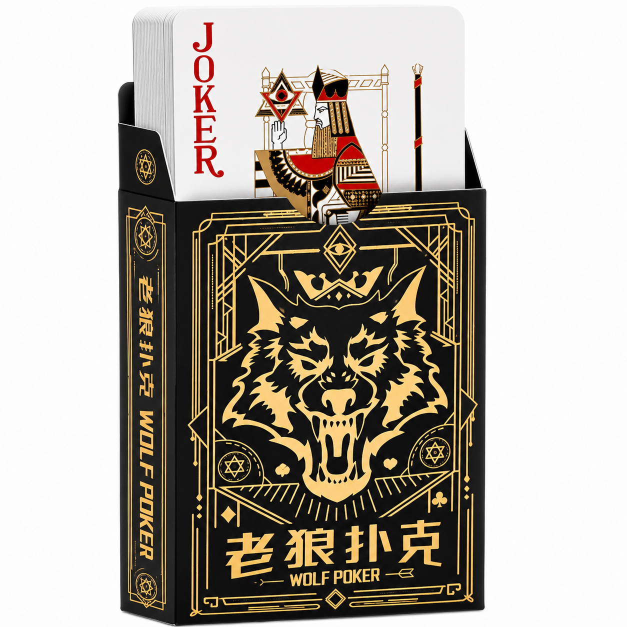 Игральные карты Wolf Poker 54 карты Черный (1014-543-00)