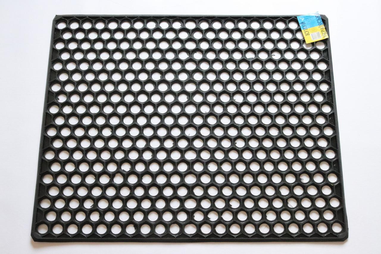 Грязезащитный коврик резиновый сота К34 57x77 см (2106838645)