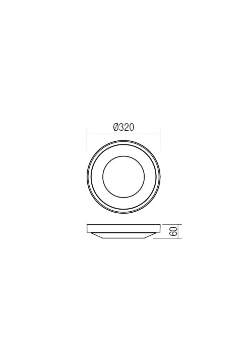 Світильник стельовий Redo Osiris Pl LED Smd 30 W Ip65 Wh 3000K 5.1.2 (90120) - фото 2