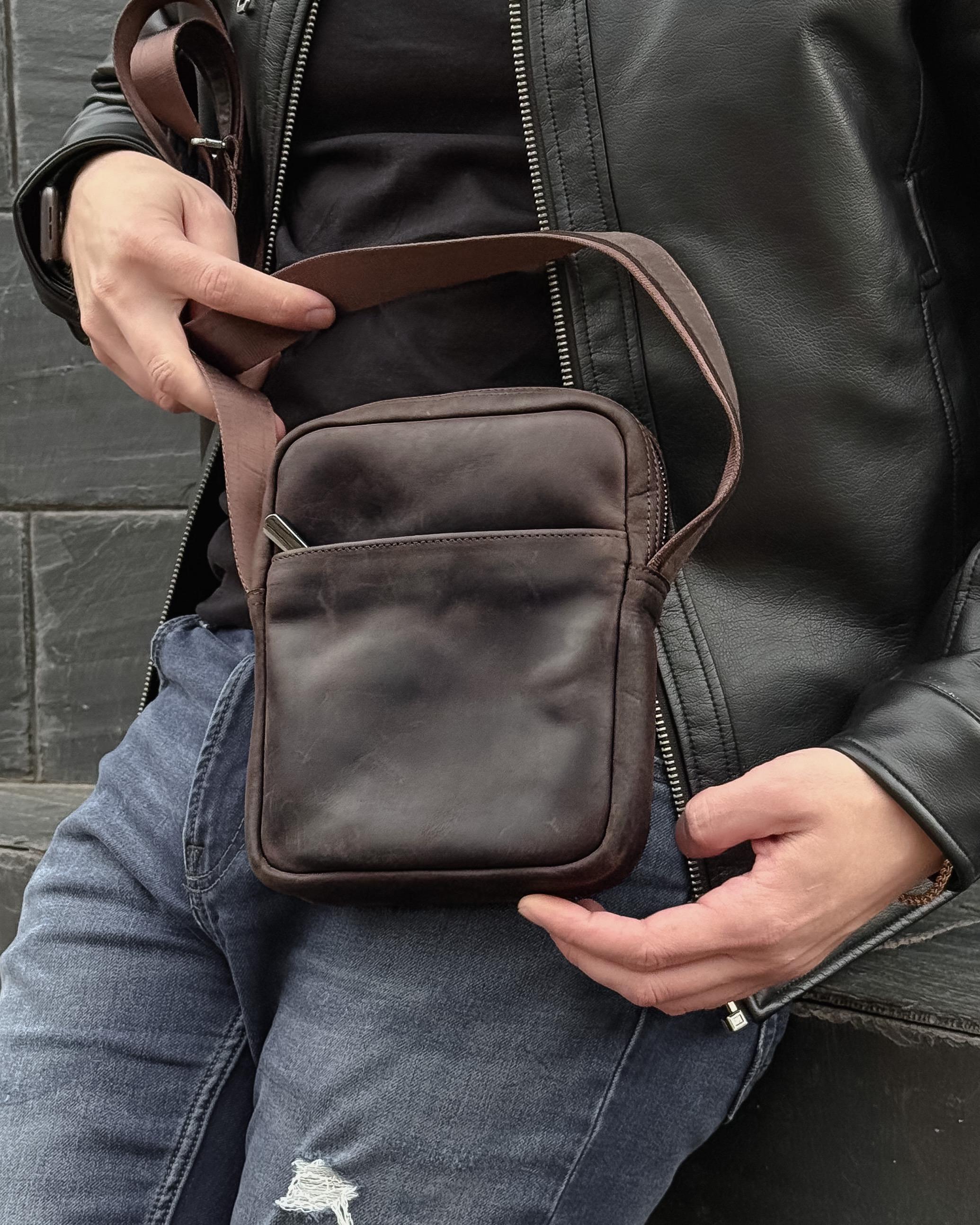 Сумка кожаная Legessy CH 006 Коричневый (CH 006 Brown) - фото 4