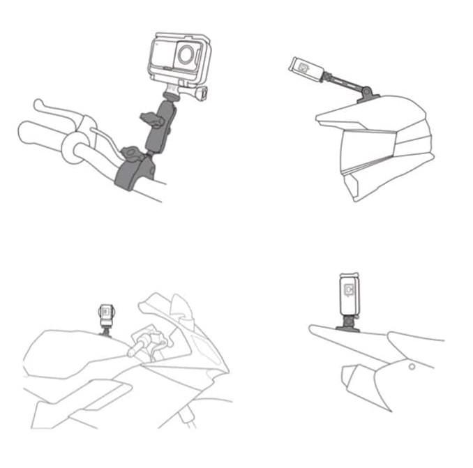 Крепление на шлем/руль AC Prof 428C-2 для Insta360 GoPro (2402665331) - фото 3