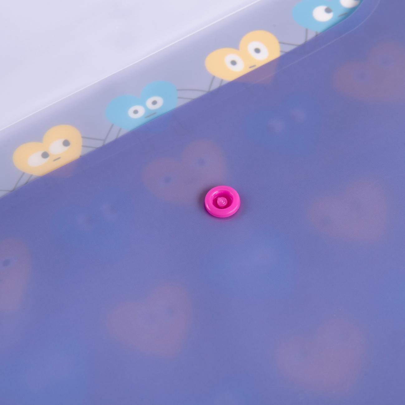 Папка-конверт Yes Stand with Ukraine B5 на кнопці Бузковий (492142) - фото 3