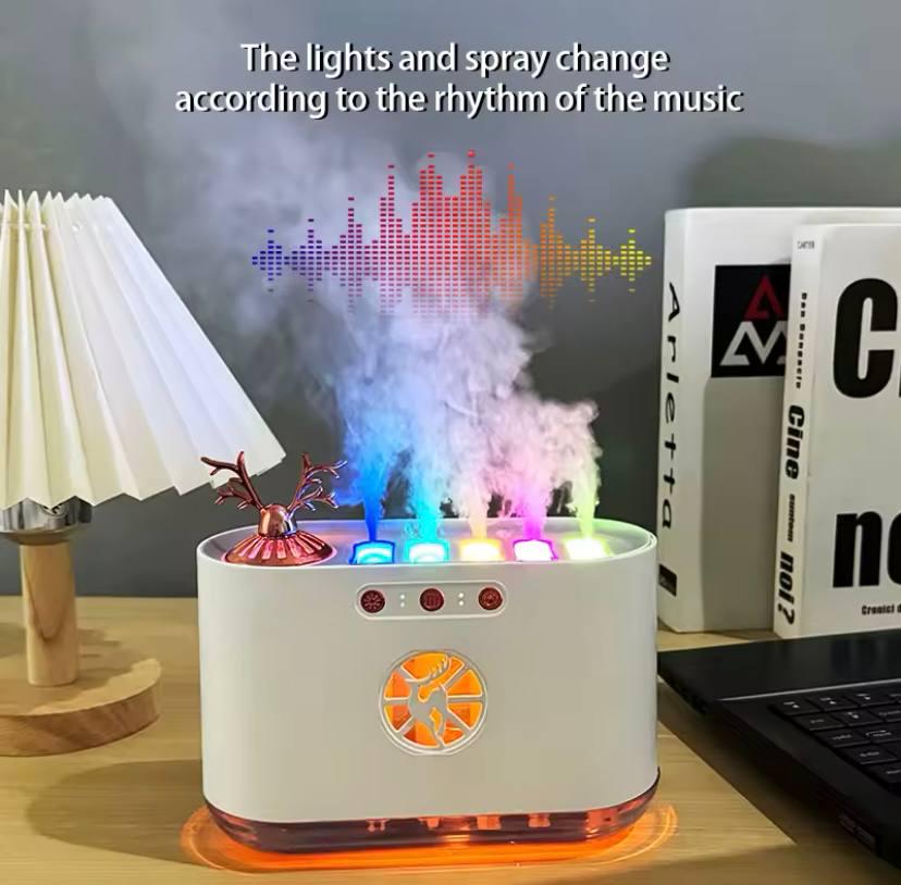 Зволожувач повітря ультразвуковий Aroma Humidifie з RGB-підсвічуванням синхронізація з музикою 700 мл (23748705) - фото 4 Зволожувач повітря ультразвуковий Aroma Humidifie з RGB-підсвічуванням синхронізація з музикою 700 мл (23748705) - фото 4