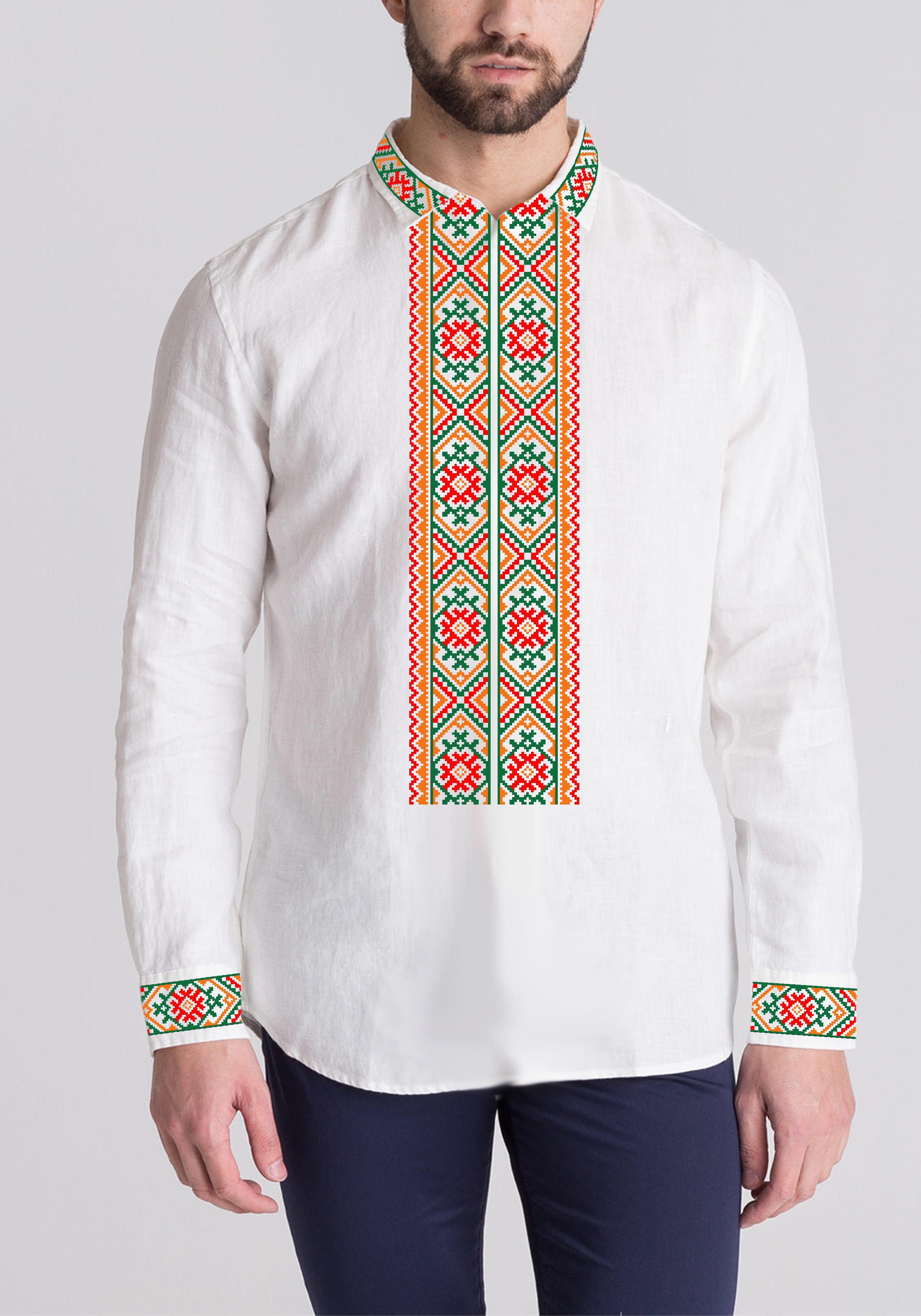 Заготовка для вышивки нитями/бисером домотканое полотно (СЧД-467)