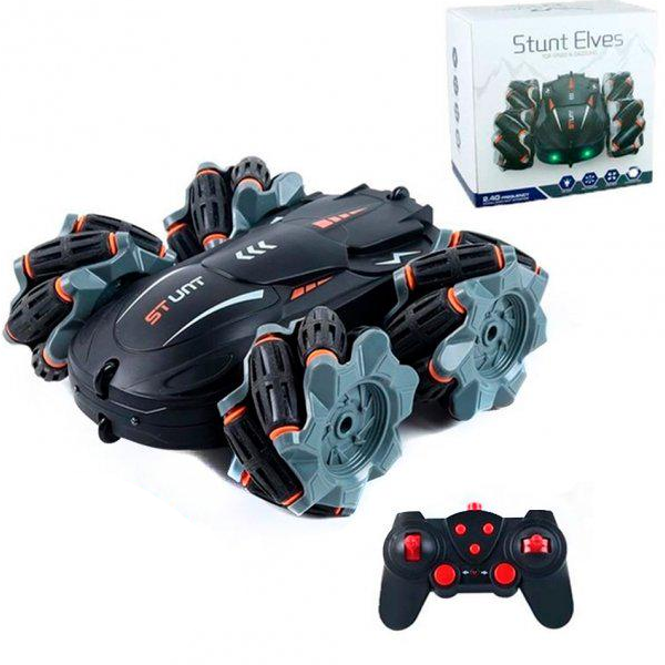 Радиоуправляемая машинка Stunt Elves полноприводная/разворот 360 Черный (12458906) Радиоуправляемая машинка Stunt Elves полноприводная/разворот 360 Черный (12458906)