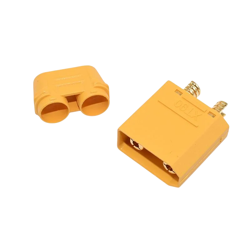 Коннектор Amass XT90-M папа высокоточный 90 А для дронов/аккумуляторов (2677474675)