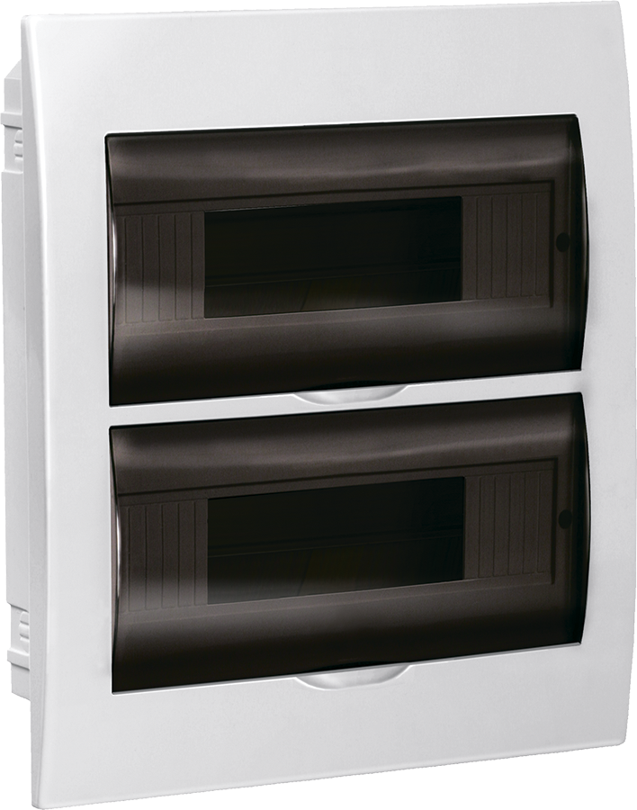 Щит розподільний УЕК Light 24 модуля пластик 345х300х87 мм Прозорий (MKP12-V-24-40-10-L)