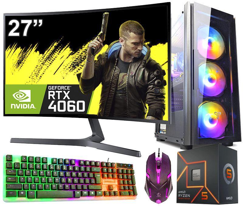 Комп'ютер ігровий Ryzen 5 5600 RTX 4060 8GB 16GB DDR4 SSD M.2/монітор 27 ZEVS PC 12970PRO (3126724137) Комп'ютер ігровий Ryzen 5 5600 RTX 4060 8GB 16GB DDR4 SSD M.2/монітор 27 ZEVS PC 12970PRO (3126724137)