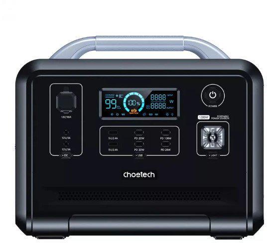 Зарядна станція Choetech 1200W 300000mAh 960Wh Black (BS005) - фото 1