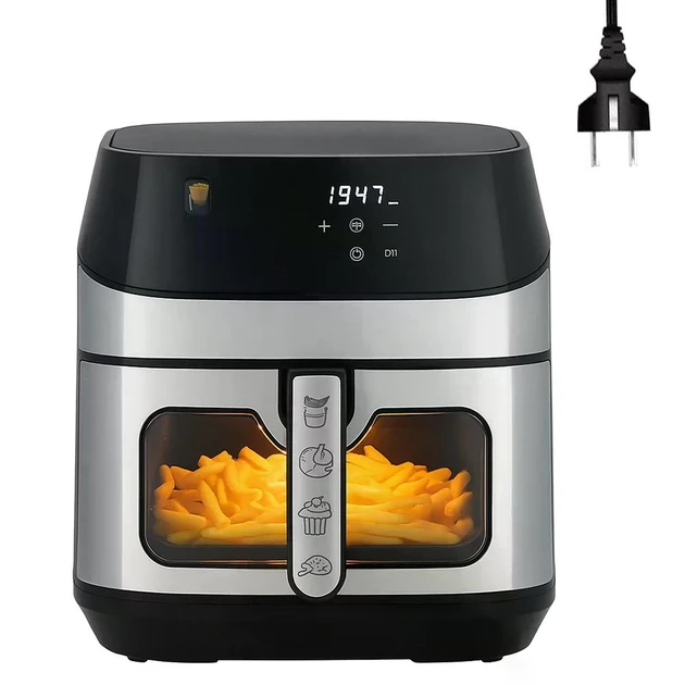 Аэрофритюрница Domotec MS-3222 2800 Вт с регулировкой температуры и сенсорным управлением 12 л Black (MS3222) - фото 2 Аэрофритюрница Domotec MS-3222 2800 Вт с регулировкой температуры и сенсорным управлением 12 л Black (MS3222) - фото 2