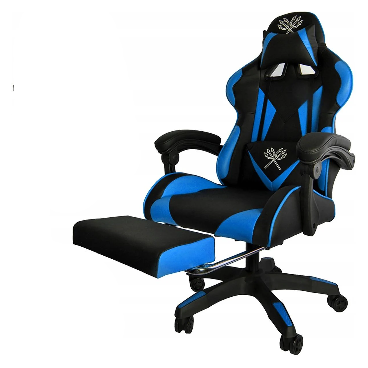 Крісло геймерське з підставкою для ніг Malatec Dunmoon 8978 Blue (1587-mx9348)