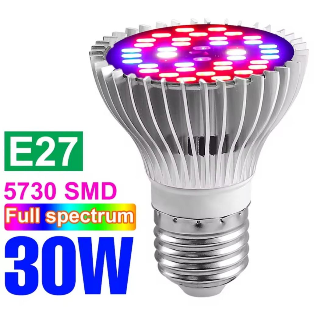 Фітолампа для рослин світлодіодна E27 40 30 Вт - фото 3 Фітолампа для рослин світлодіодна E27 40 30 Вт - фото 3