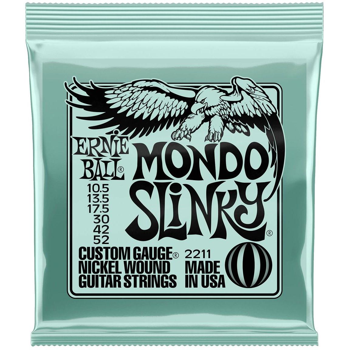 Струны для гитары Ernie Ball 2211 10.5-52 Mondo Slinky