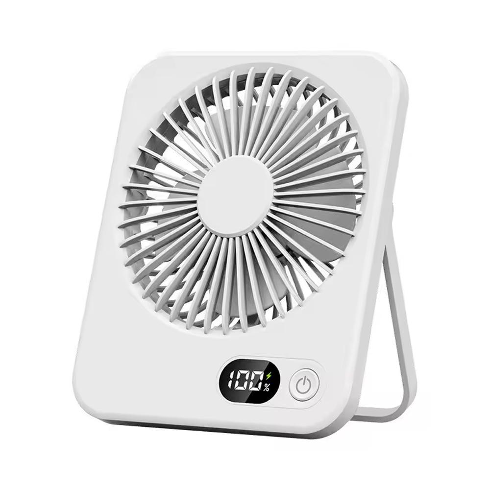 Мини-вентилятор портативный Portable Fan PF-11 USB 1200 мАч Белый (SS-104)