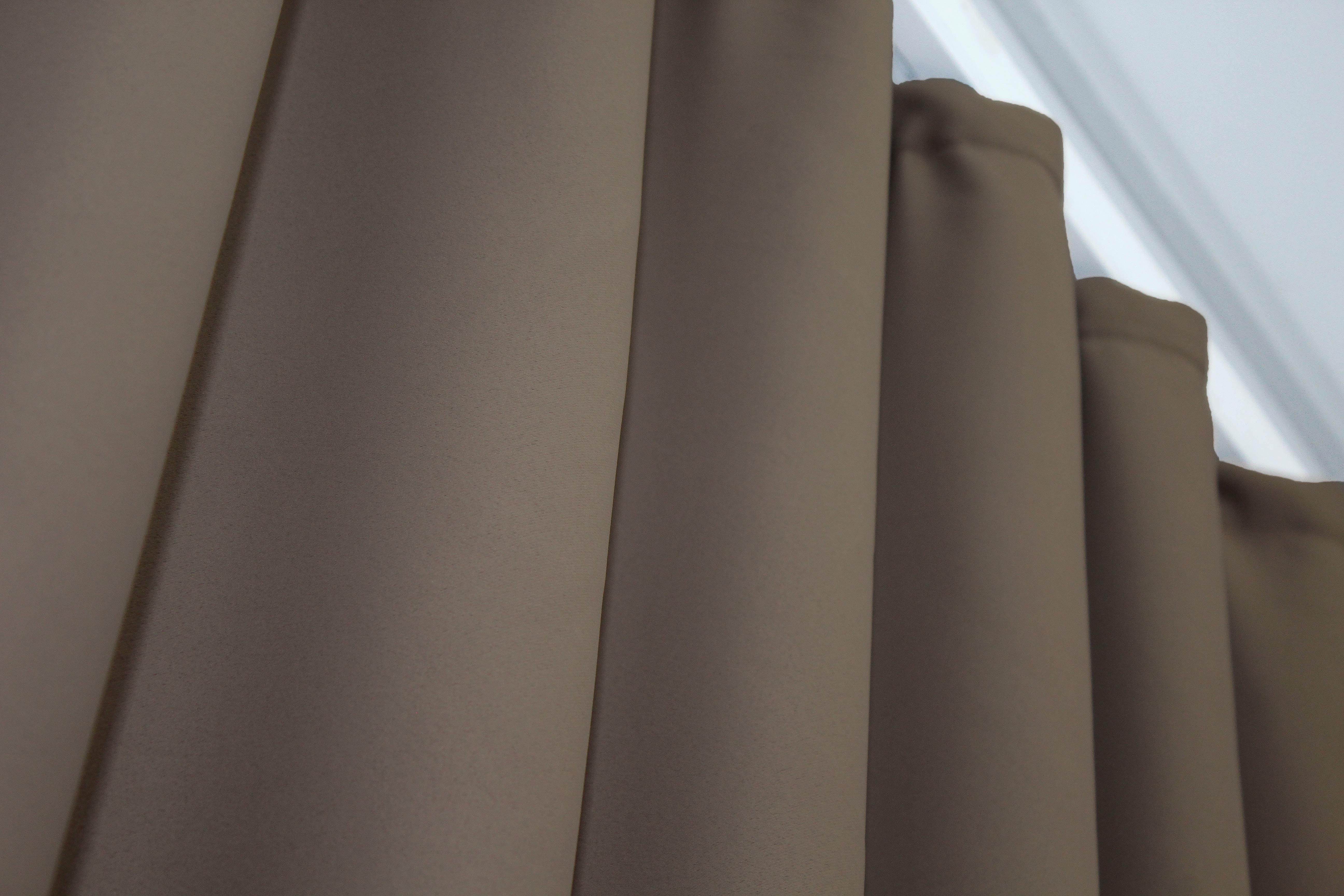 Комплект готовых штор VR-Textil Блэкаут Bagema Rvs № 1289ш 100х270 см 2 шт. Какао (31-557) - фото 5