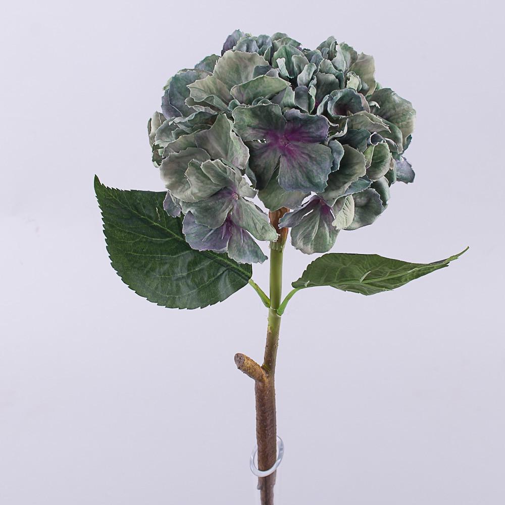 Искусственные цветы Гортензия латексная мега люкс Зеленый (3883-7)