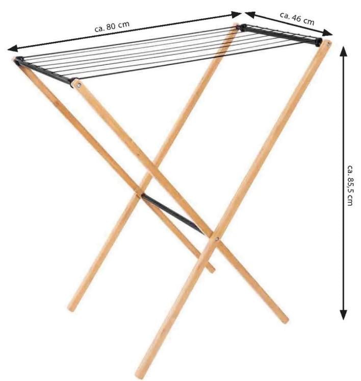 Сушилка для белья напольная Casa Si Bamboo Dryer S Braun (CS92303W06) - фото 4 Сушилка для белья напольная Casa Si Bamboo Dryer S Braun (CS92303W06) - фото 4