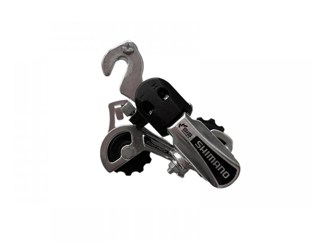 Переключатель задний Shimano RD-TY21Tourney 6 скоростей короткая база под крюк Серебристый (0027)