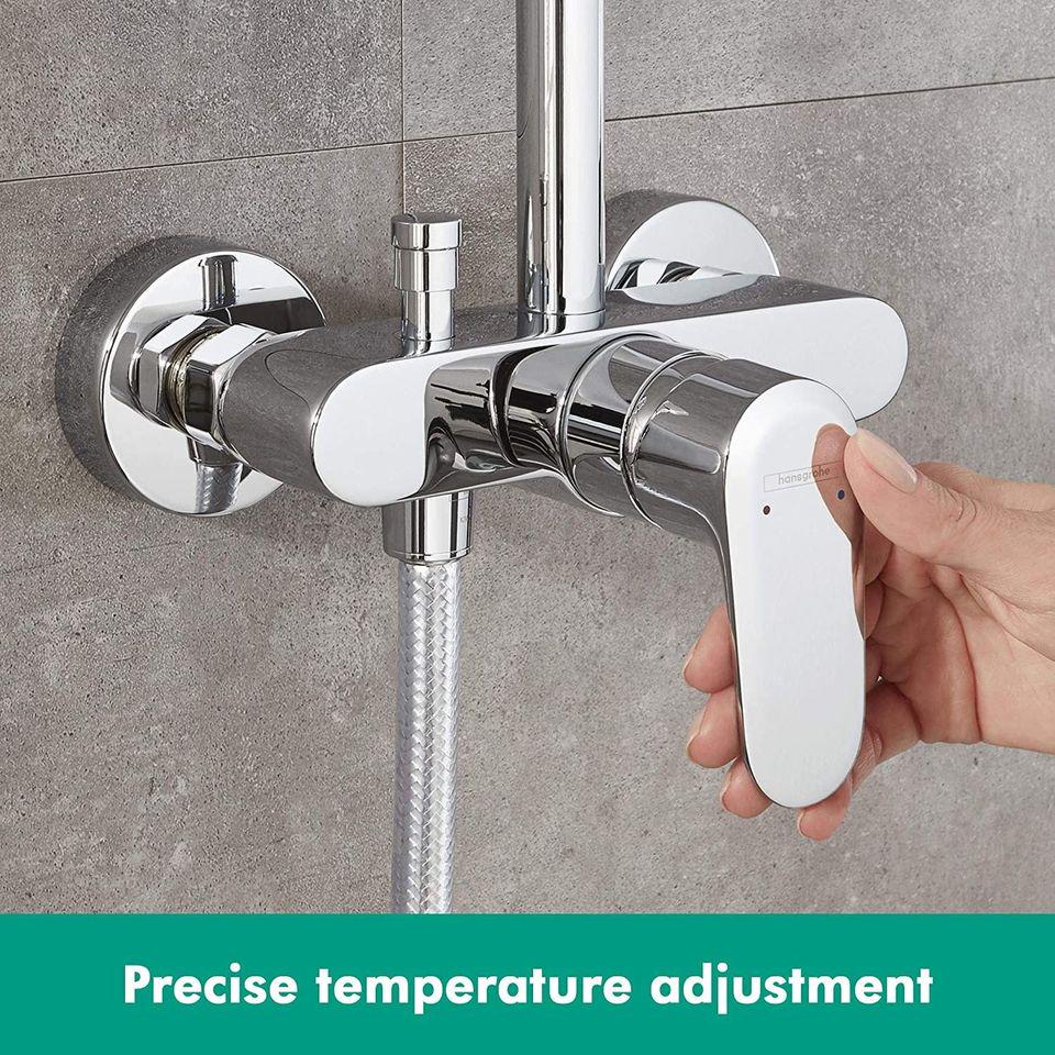 Душевая система со смесителем Hansgrohe CROMETTA S 240 1jet 27269000 Хром (112018) - фото 3