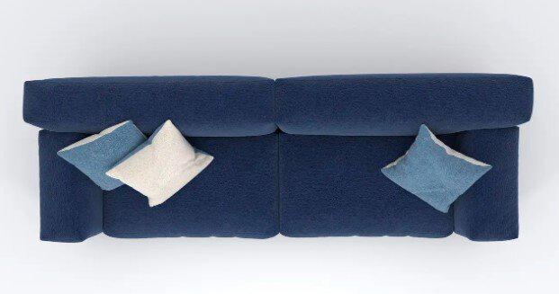 Диван прямой Jecksonloft Брюс рогожка 210х112х75 см Синий (0131/210) - фото 3