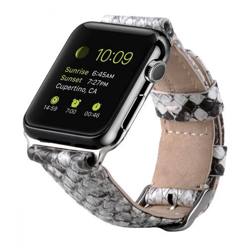 Шкіряний ремінець Melkco Premium Leather Strap for Apple Watch 42/44/45/49mm, White (APIW42LSST1WESK)