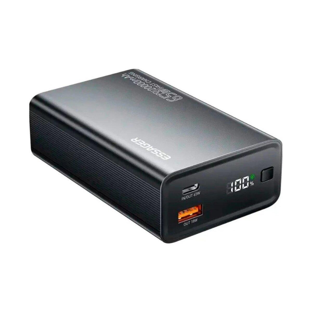 Повербанк Essager EDY65-LD01-Z 20000 mAh 65W Black