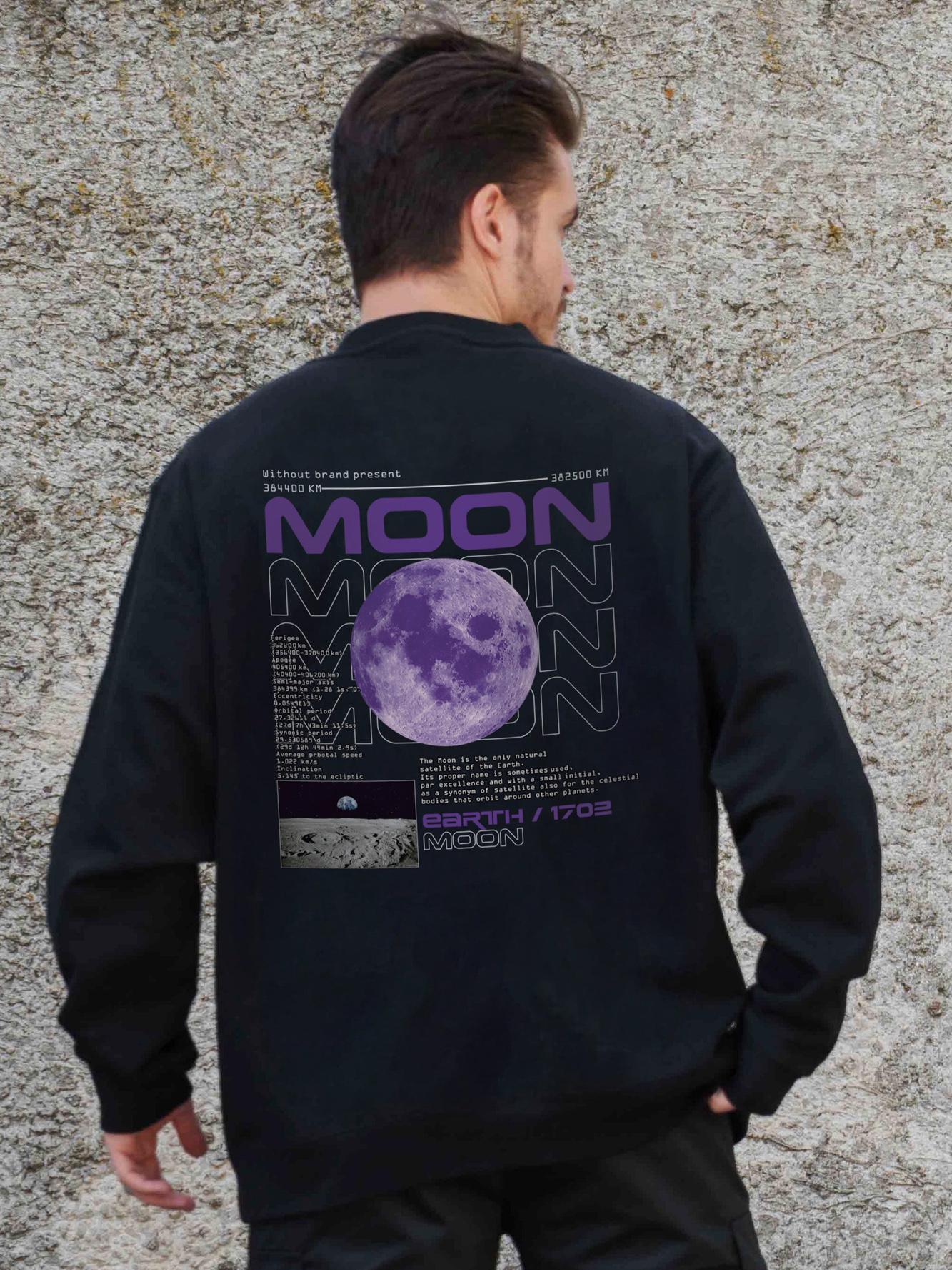 Світшот оверсайз з принтом Without Moon 2XL/3XL Black (2XL/3XL8055638)