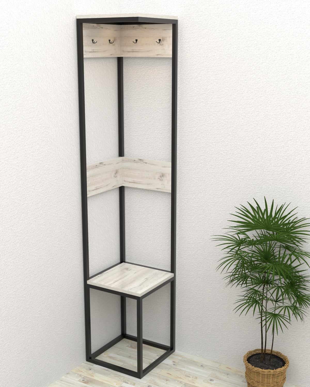 Угловая вешалка для прихожей EcoLoft Равена в стиле лофт (DSP-1510-2)