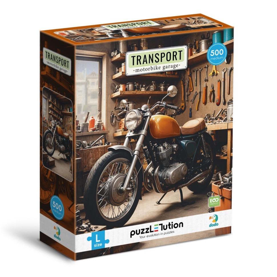 Пазл класичний DoDo Транспорт Мотоциклетний гараж 300651 500 ел.