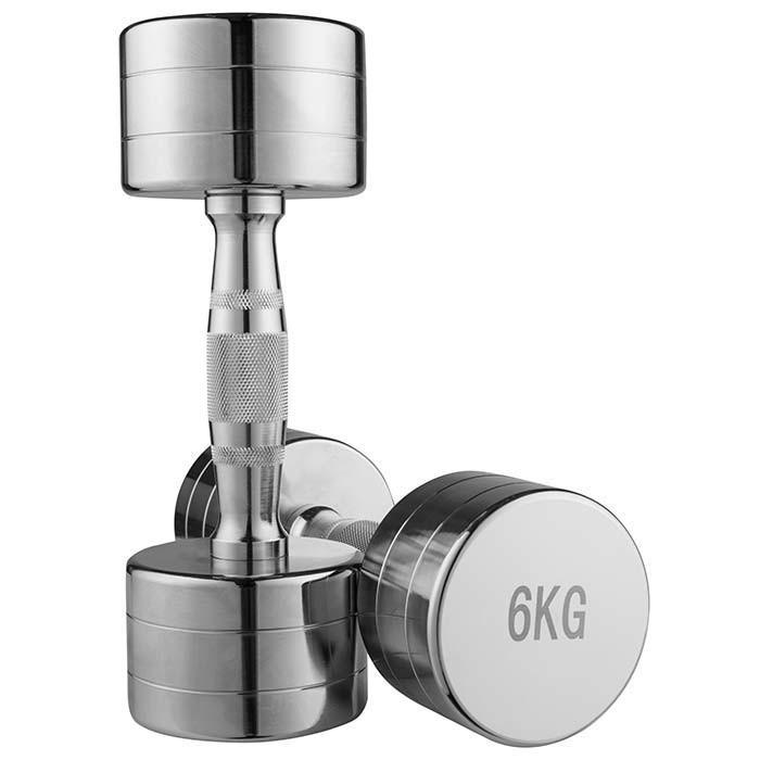 Гантель 6 кг 1 шт. Хром (80034B-6) - фото 2 Гантель 6 кг 1 шт. Хром (80034B-6) - фото 2