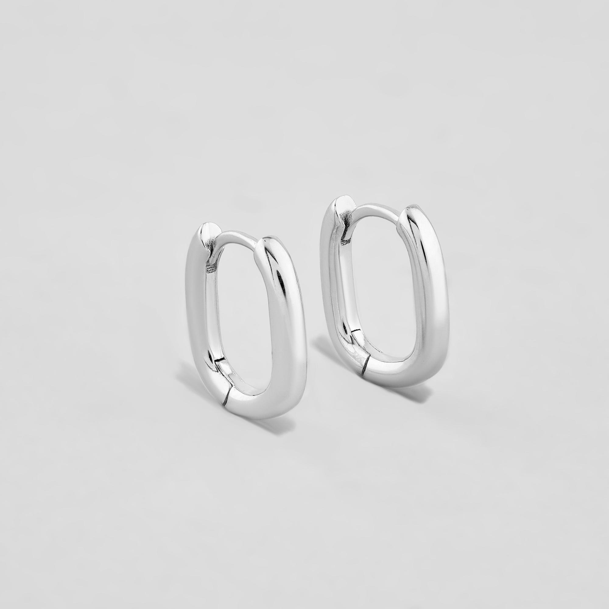 Серебряные серьги Minimal Наука (12623)