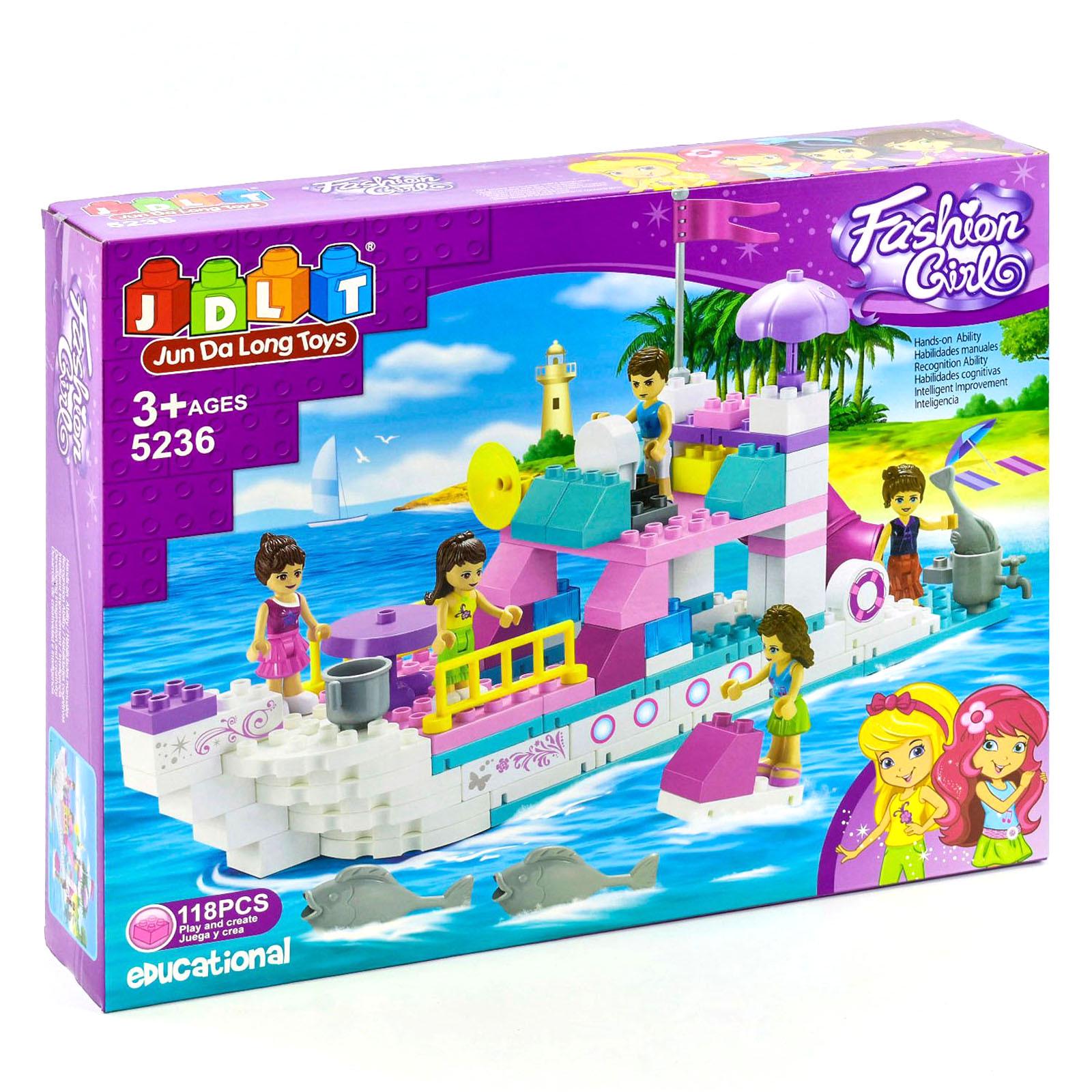 Конструктор морская прогулка JDLT 118 деталей Разноцветный (6968703263235)