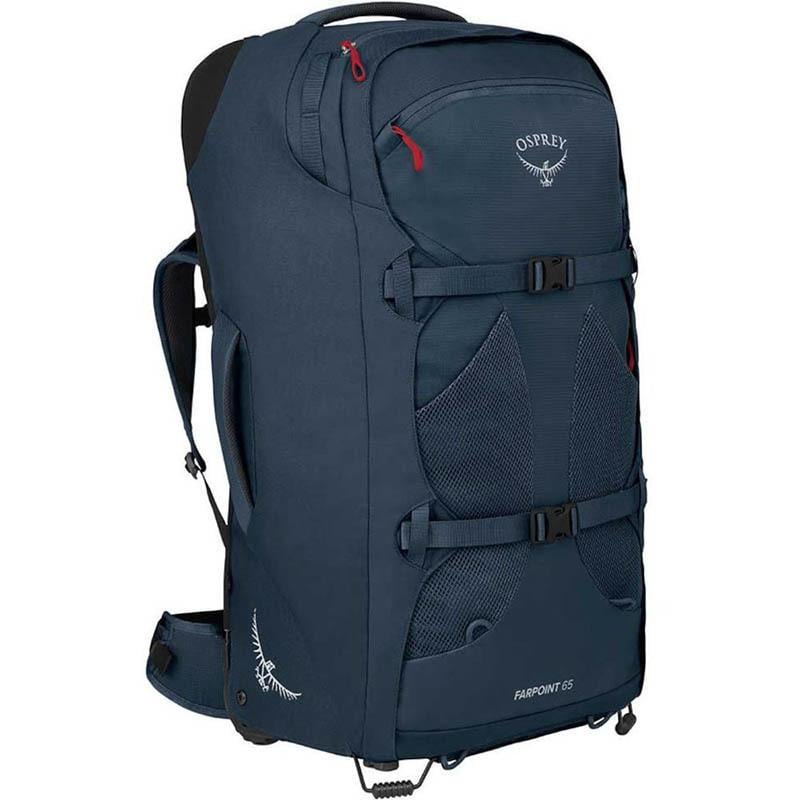 Дорожня сумка на колесах Osprey Farpoint Wheeled Travel Pack 65 л Muted Space Blue (009.2991) - фото 2